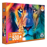Leão Quebra-cabeça Toyster Brinquedos 500 Peças