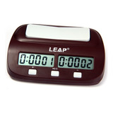 Leap Pq9907s - Marrom Relógio Digital De Xadrez E Damas