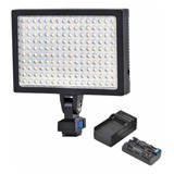 Led Iluminador 160 Leds + Bateria + Carregador Vídeo Dslr