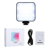 Led Iluminador Soleste W64rgb 2500k-9000k Fotografia L Estrutura Preto Luz Rgb-preto 3.7v