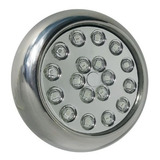 Led Piscina Inox Led Branco Quente18w 80mm Piscina Rosca 1/2
