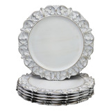 Leemxiiny 13 Placas De Carregador Branco Antigo, Conjunto De