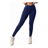 Legging Hipkini Azul Fitness Academia Cintura Alta