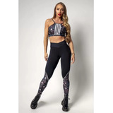 Legging Ind Fitness Com Detalhe Estampado Hipkini