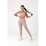Legging Movement Nude Canelado Hipkini