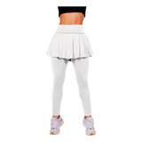 Legging Saia Babado Suplex Cós Alto Segurança Na Academia