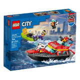 Lego City - Barco De Resgate Dos Bombeiros - 60373