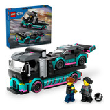 Lego City - Carro De Corrida E Caminhão-cegonha - 60406 Quantidade De Peças 328 Versão Do Personagem Motorista,piloto