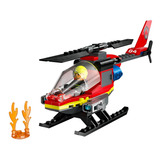 Lego City - Helicóptero Dos Bombeiros 60411 - 85 Peças