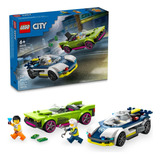 Lego City 60415 Perseguição De Carro Da Polícia E Muscle Car
