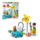 Lego Duplo Turbina Eólica E Carro Elétrico 16 Peças 2+ 10985