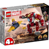 Lego Marvel - Caça-hulk Do Homem De Ferro Vs. Thanos - 76263 Quantidade De Peças 66