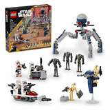 Lego Star Wars Combate Clone Trooper E Battle 75372 Quantidade De Peças 215 Versão Do Personagem Star Wars Pack Soldados Clone