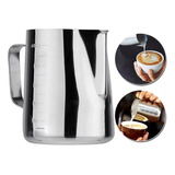 Leiteira Artística Fpro Aço Inox 600ml Para Vaporizar Leite Com Medidor