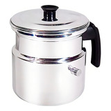 Leiteira Térmica Com Apito 3,5 Litros ! Cor Cinza