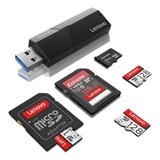 Leitor Cartão Memória Lenovo Usb 3.0 Sdxc Sdhc Mmc Rs-mmc