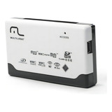 Leitor Cartões Multilaser 6 Slots Adaptador 46 Em 1 Ac076