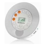 Leitor De Cd Discman Recarregável Com Par De Alto-falantes