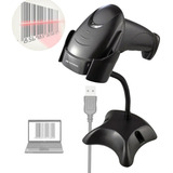 Leitor De Código De Barras Com Suporte C3tech Lb-50bk Usb 1d 127/220v Preto