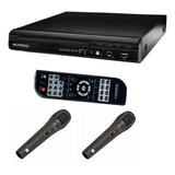 Leitor De Dvd Mondial D20 Karaoke Preto Com Usb E Controle