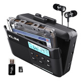 Leitor De Fita Cassete Klim K7+conversor De Cassete Para Mp3