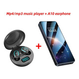 Leitor De Música Mp3 Mp4 Bluetooth 4g +a10 Fone De Ouvido Bl
