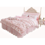 Lelva Roupa De Cama Romântica Com Estampa De Flor De Rosa Pa