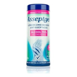 Lenço Umedecido Antisséptico Álcool70% Clorexidina Asseptgel