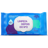 Lenço Umedecido Toilet Free Wipes Após O Nº2 - 50 Lenços