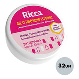 Lenços Umedecidos Removedor De Esmalte 32un 4,4cm Ricca
