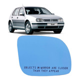 Lente Azul Com Base Retrovisor Golf 2000/2006 Ld Pequeno