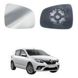 Lente + Base Espelho Retrovisor Direito Sandero 2015 A 2022