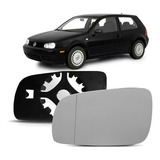 Lente Base Retrovisor Golf 00 À 06 Lado Esquerdo Asférico