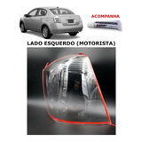 Lente Da Lanterna Sentra L.e (lado Do Motorista) 2007/2013