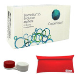 Lente De Contato Biomedics 55 Coopervision Com Grau + Brinde
