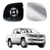 Lente Espelho Retrovisor Amarok 09/18 Lado Direito Com Base