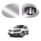 Lente Espelho Retrovisor Clio 2012 / 2016 Lado Esquerdo