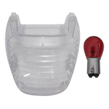 Lente Lanterna Cristal Titan/fan 125 00à08+ Lampada Vermelha