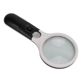 Lente Óptica Dupla Acrílica Led Iluminada Por Lupa