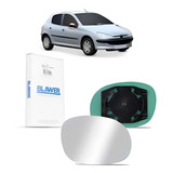 Lente Refil Retrovisor C/base Peugeot 206 99/12 - 207 08/12