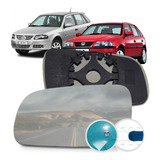Lente Retrovisor Com Base Gol G3 G4 Saveiro Parati G3 G4 Esq