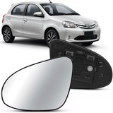 Lente Retrovisor Elétrico Etios 2014 À 2019 Metalizado