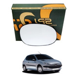 Lente Retrovisor Peugeot 206 207 C3 Direito Convexo Original