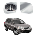 Lente Retrovisor Santa Fé 2009 10 11 12 Ld - Convexo + Base
