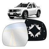 Lente Vidro Base Espelho Retrovisor C/ Suporte Renault Oroch