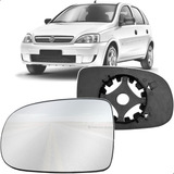 Lente Vidro Base Espelho Retrovisor Corsa 03 A 12 Esquerdo