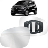 Lente Vidro Espelho Retrovisor C/ Base Fiat Mobi 2016 A 2025