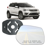 Lente Vidro Espelho Retrovisor Chery Tiggo 2 Com Suporte