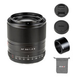 Lente Viltrox 56mm F/1.4 Af Stm Sony E-mount Aps-c (preta) Cor Preto Tipo De Montagem E-mount Sony