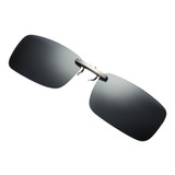 Lentes Óculos Clip On Discreto Polarizado Proteção U V 400 Cor Preto Cor Da Lente Preto